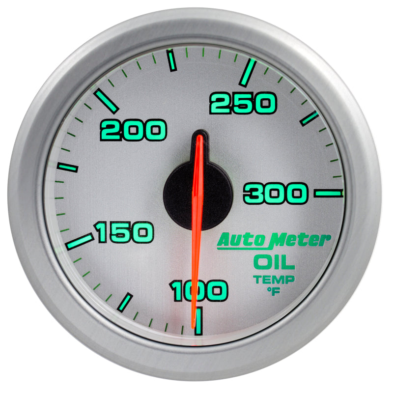 Load image into Gallery viewer, Autometer Airdrive 2-1/6in Oil Temp Gauge 100-300 Degrees F - Silver
