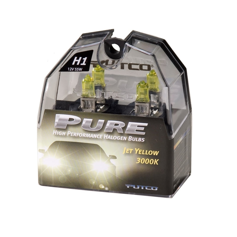 Load image into Gallery viewer, Putco Jet Yellow H1 - Pure Halogen HeadLight Bulbs
