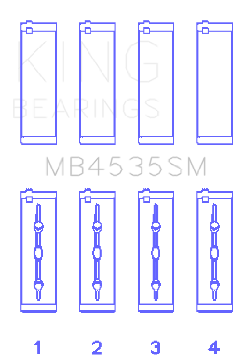 Load image into Gallery viewer, King Engine Bearings Mercedes M276 V6 (Size STD) Main Bearing Set
