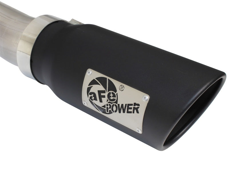Load image into Gallery viewer, aFe MACHForce XP Exhaust 3in-3.5in SS Single Side Ext CB w/ Black Tip 99-04 Ford F150 V8 5.4L/6.8L

