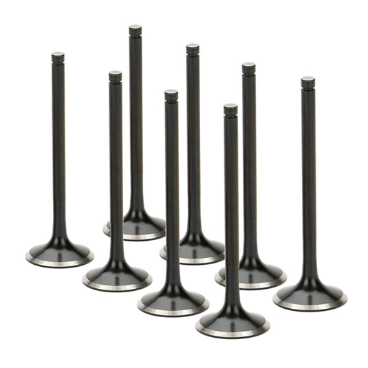 Supertech Renault Clio F7 16V 28.45x6.97x110.1mm Dish Black Nitrided Exhaust Valve - Set of 8