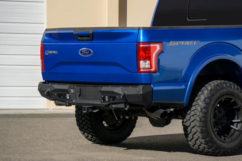 Load image into Gallery viewer, Addictive Desert Designs 15-18 Ford F-150 Stealth Fighter Rear Bumper w/ Backup Sensor Cutout
