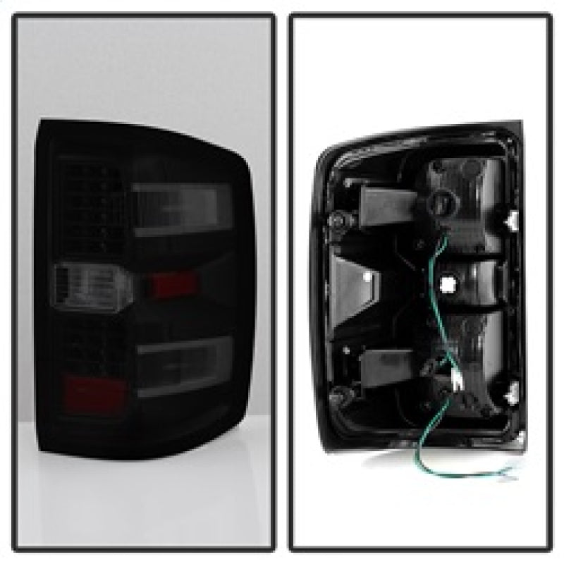 Load image into Gallery viewer, xTune Chevy 1500 14-16 / Silverado 2500HD/3500HD LED Tail Lights - Black Smoked ALT-JH-CS14-LED-BSM
