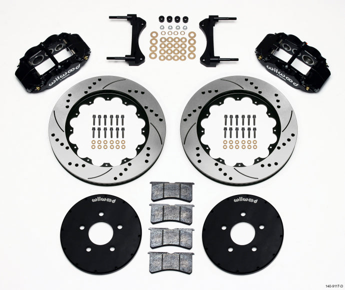 Wilwood Narrow Superlite 6R Front Hat Kit 14.00in Drilled 1994-2004 Mustang