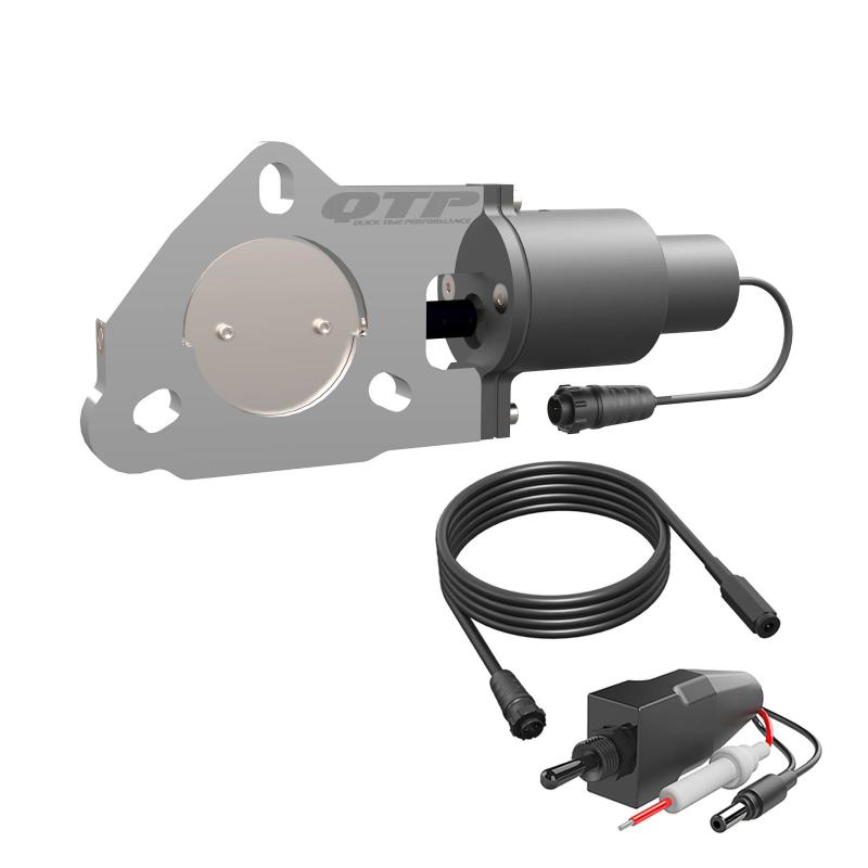 Load image into Gallery viewer, QTP 2.5in Bolt-On QTEC Electric Cutout Valve - Single
