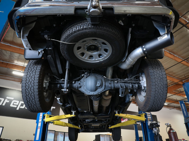Load image into Gallery viewer, aFe Large Bore-HD 5 IN 409 SS DPF-Back Exhaust System w/Black Tip 20-21 GM Truck V8-6.6L
