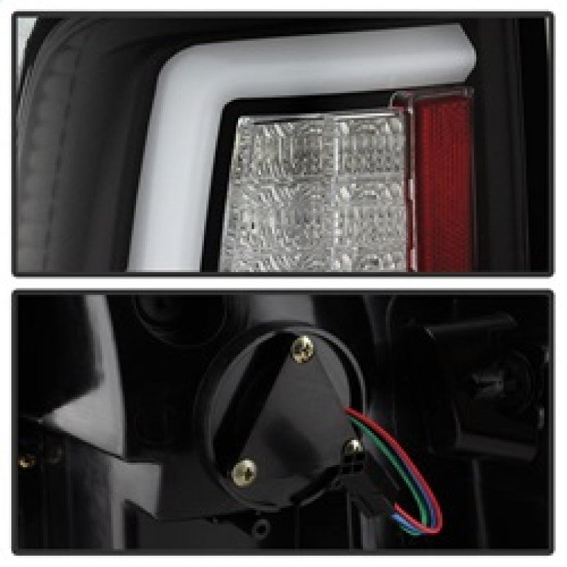 Load image into Gallery viewer, Spyder Dodge Ram 2013-2014 Light Bar LED Tail Lights - Black ALT-YD-DRAM13V2-LED-BK
