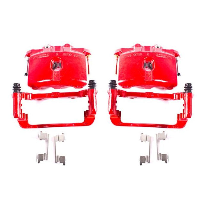 Power Stop 03-06 Cadillac Escalade Rear Red Calipers w/Brackets - Pair