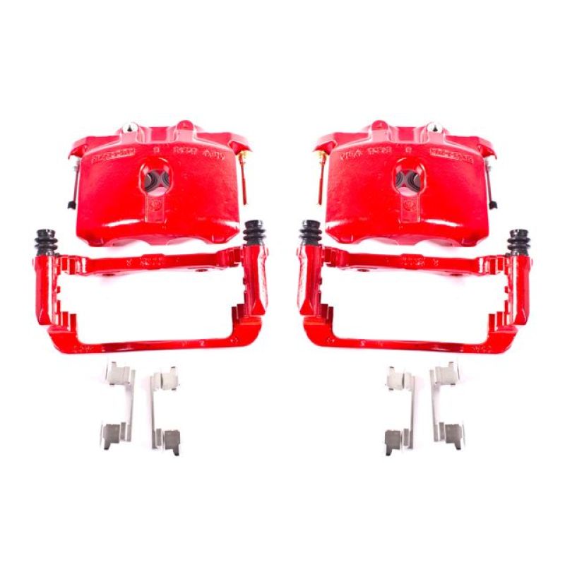 Load image into Gallery viewer, Power Stop 03-06 Cadillac Escalade Rear Red Calipers w/Brackets - Pair
