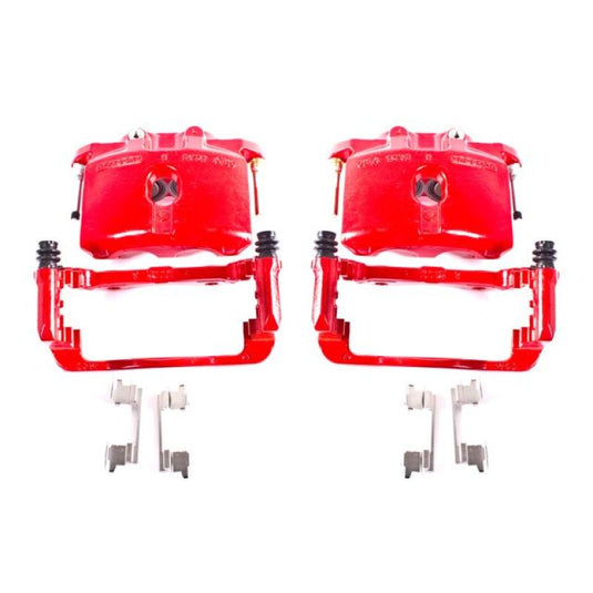 Power Stop 03-06 Cadillac Escalade Rear Red Calipers w/Brackets - Pair