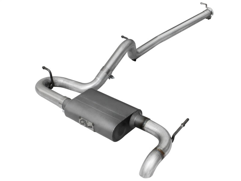 Load image into Gallery viewer, aFe Scorpion Exhaust System Cat Back 2.5in Aluminized Hi-Tuck 07-18 Jeep Wrangler JK V6 3.6/3.8L
