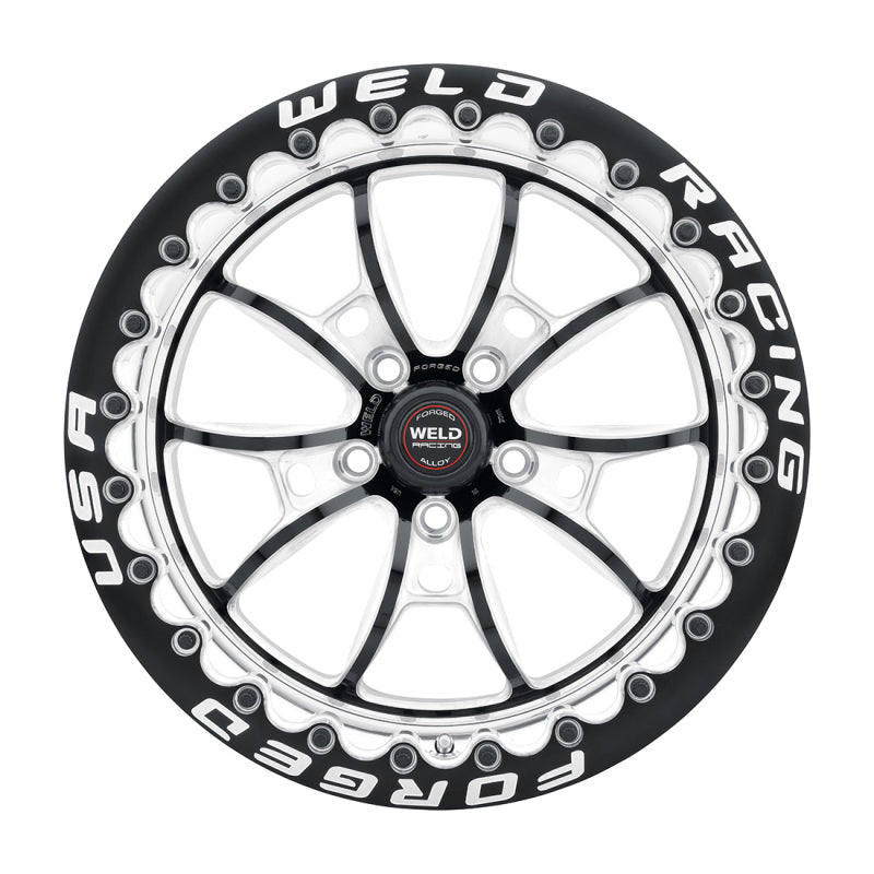 Load image into Gallery viewer, Weld S80 17x11 / 5x115 BP / 6.2in BS Black Wheel (High Pad) - Black Single Beadlock MT
