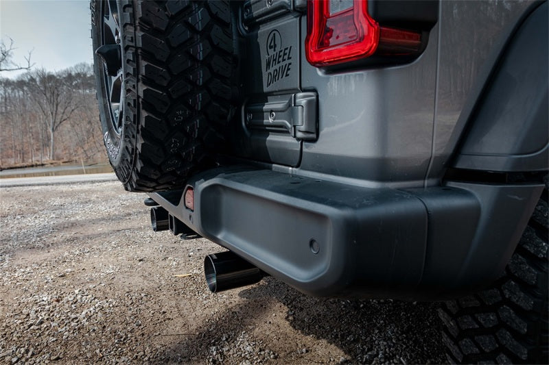 Load image into Gallery viewer, Corsa 2018-2025 Jeep Wrangler JLU 3.6L 2.75in Sport Cat-Back Exhaust w/ 4in Black Tips

