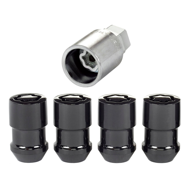 Load image into Gallery viewer, McGard Wheel Lock Nut Set - 4pk. (Cone Seat) 1/2-20 / 3/4 &amp; 13/16 Dual Hex / 1.46in. Length - Black
