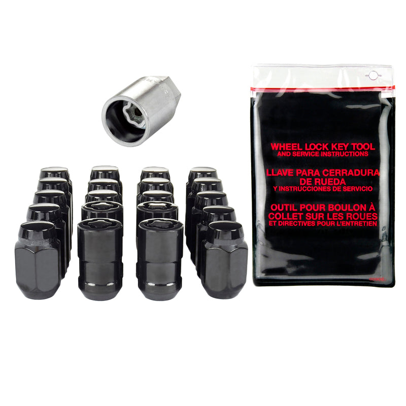 Load image into Gallery viewer, McGard 5 Lug Hex Install Kit w/Locks (Cone Seat Nut) M12X1.5 / 13/16 Hex / 1.5in. Length - Black
