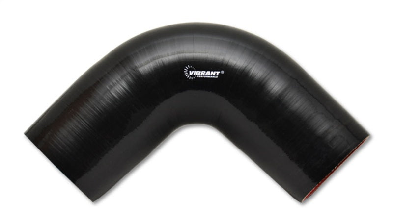 Load image into Gallery viewer, Vibrant 4 Ply Reinforced Silicone Elbow Connector - 1.5in I.D. - 90 deg. Elbow (BLACK)
