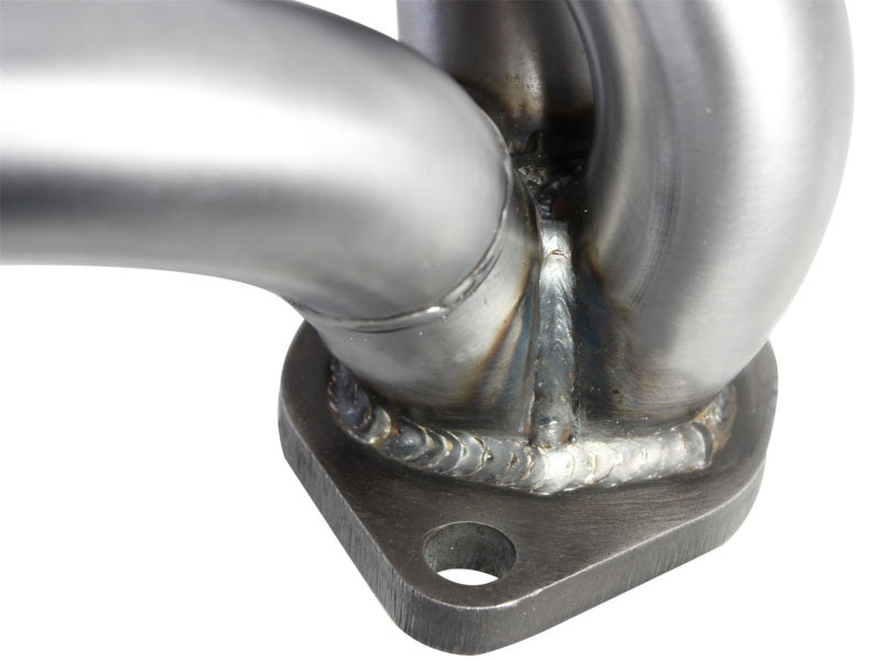 Load image into Gallery viewer, aFe Twisted Steel Header SS-409 HDR Jeep Wrangler JK 07-11 V6 3.8L
