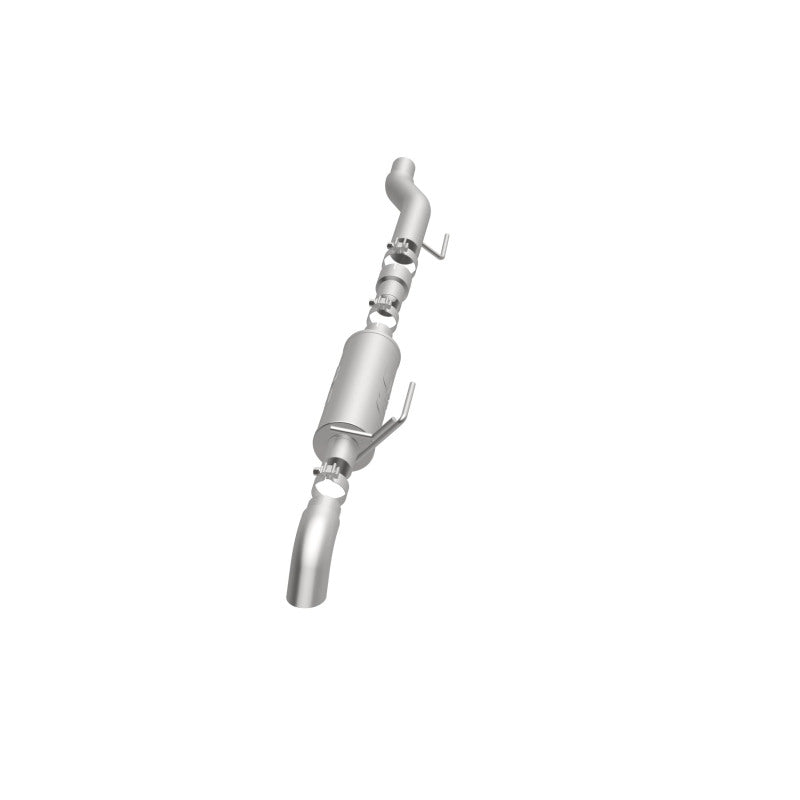 Load image into Gallery viewer, MagnaFlow Cat-Back, SS, 2.5/3in, Turn Down In Front Rear Tire 2015 Ford F150 5.0L V8 Ext Cab
