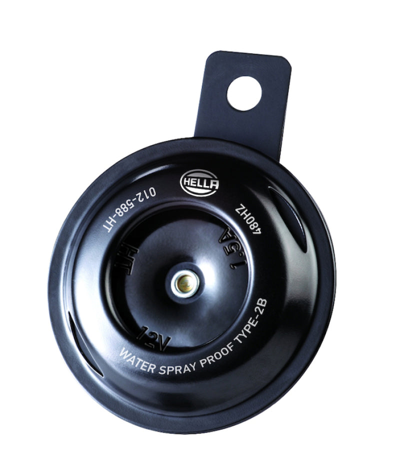 Load image into Gallery viewer, Hella Horn Bl Blk Disc Ht Mcycle 12V Univ
