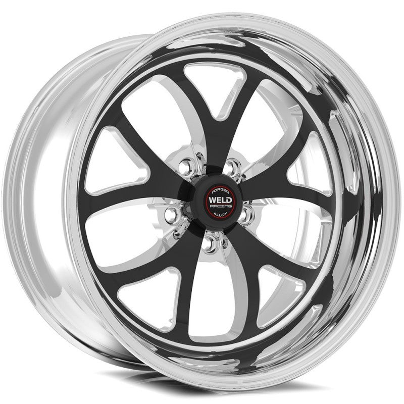 Load image into Gallery viewer, Weld S76 15x10.33 / 5x115 Conical BP / 6.5in. BS Black Wheel (Medium Pad) - Single Beadlock MT
