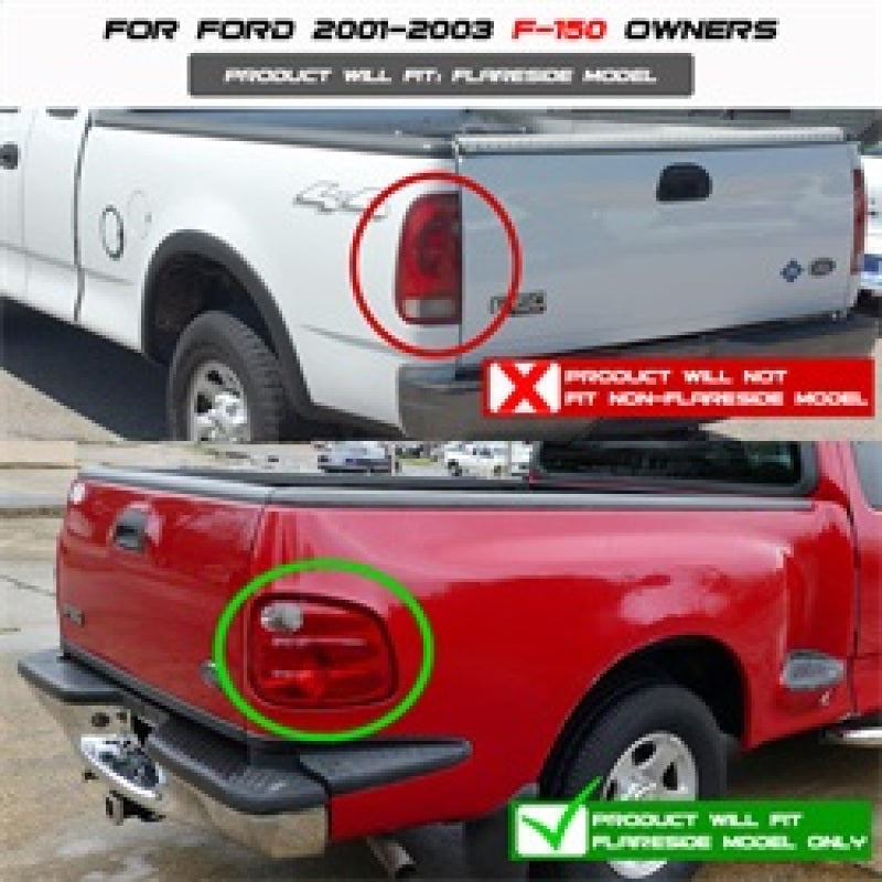 Load image into Gallery viewer, Spyder Ford F150 Flareside 01-03 (Not Fit Supercrew)Euro Style Tail Lights Chrome ALT-YD-FF15001FS-C
