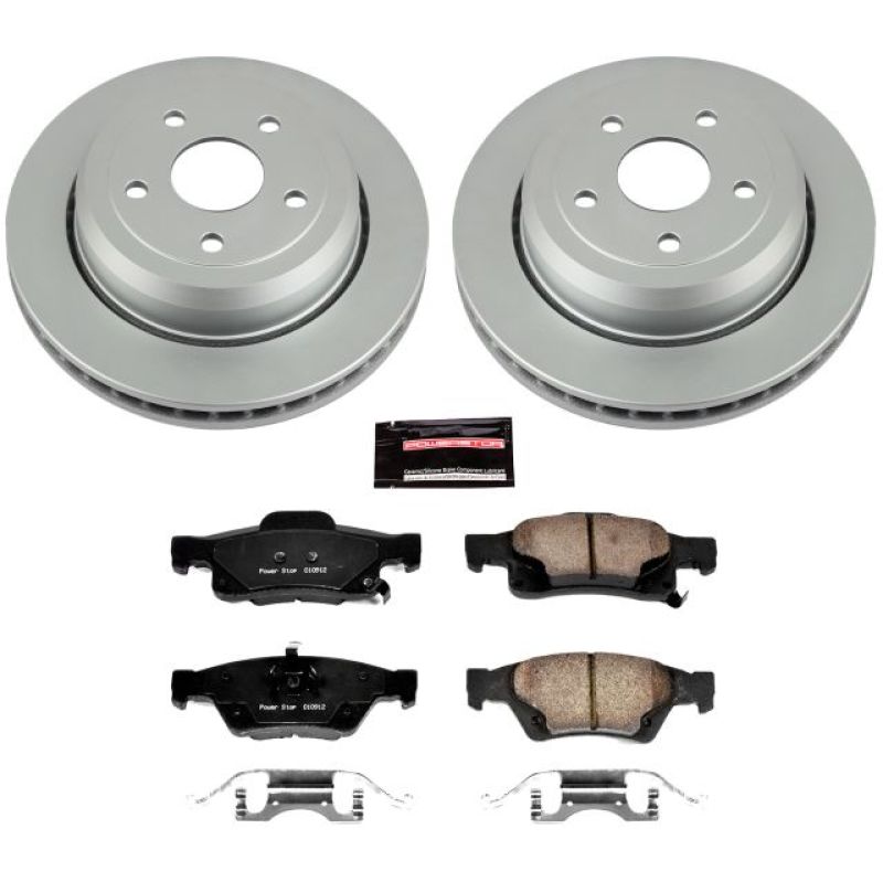 Load image into Gallery viewer, Power Stop 11-19 Dodge Durango Rear Z17 Evolution Geomet Coated Brake Kit
