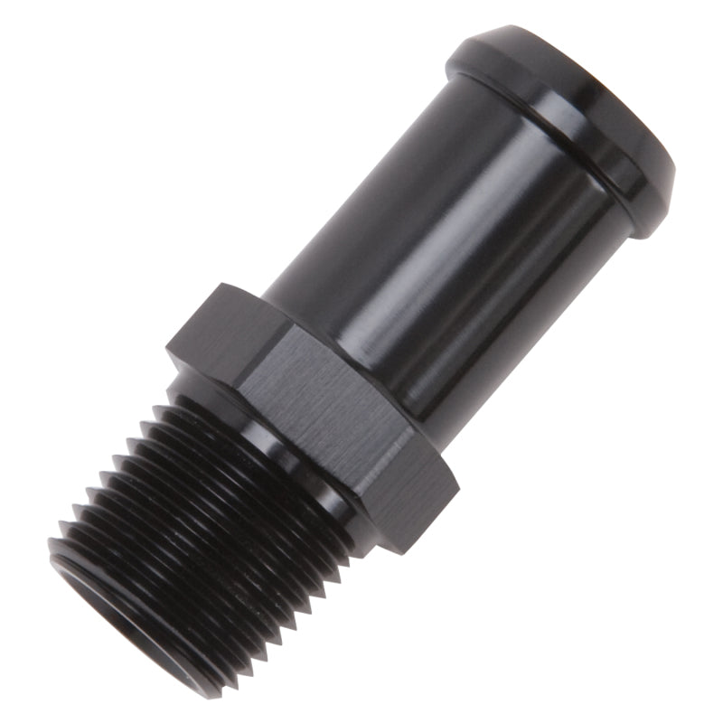 Load image into Gallery viewer, Edelbrock Hose End Straight 3/8In NPT to 5/8In Barb Black Anodize
