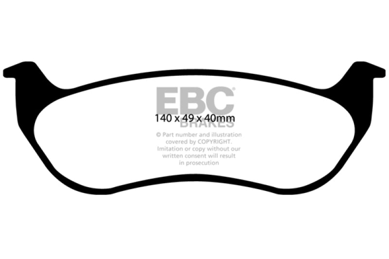 Load image into Gallery viewer, EBC 02-07 Jeep Liberty 2.4 Extra Duty Rear Brake Pads
