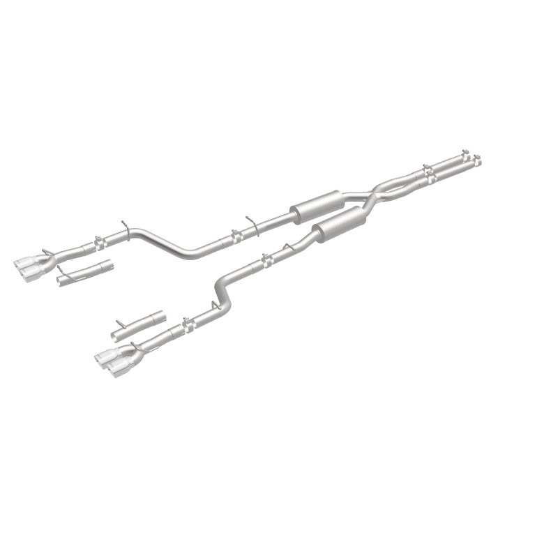 Load image into Gallery viewer, MagnaFlow Cat-Back, SS, 2.5in, Quad Split Rear 3.5in Tip 2015 Dodge Challenger 3.6L V6
