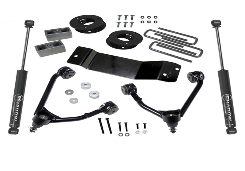 Load image into Gallery viewer, Superlift 07-16 Chevy Silv 1500 4WD 3.5in Lift Kit w/ Cast Steel Control Arms &amp; Rear Shocks
