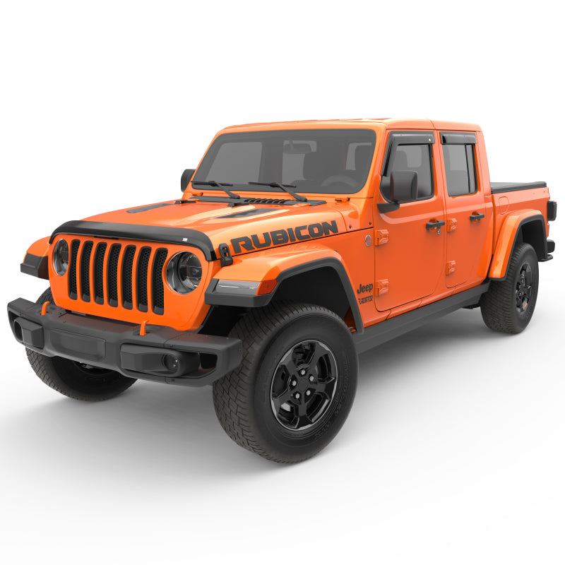 Load image into Gallery viewer, EGR Jeep 2018+ Wrangler / 2020+ Gladiator Superguard Hood Shield - Dark Smoke (305251)
