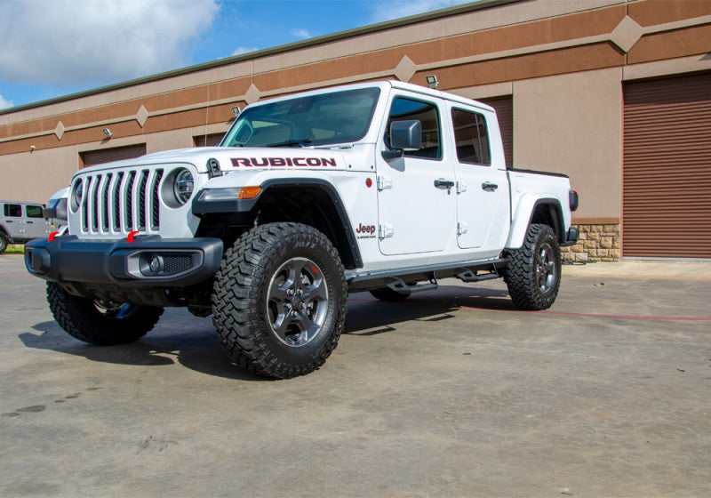 Load image into Gallery viewer, N-Fab Predator Pro Step System 2019 Jeep Wrangler JT 4DR Truck Full Length - Tex. Black
