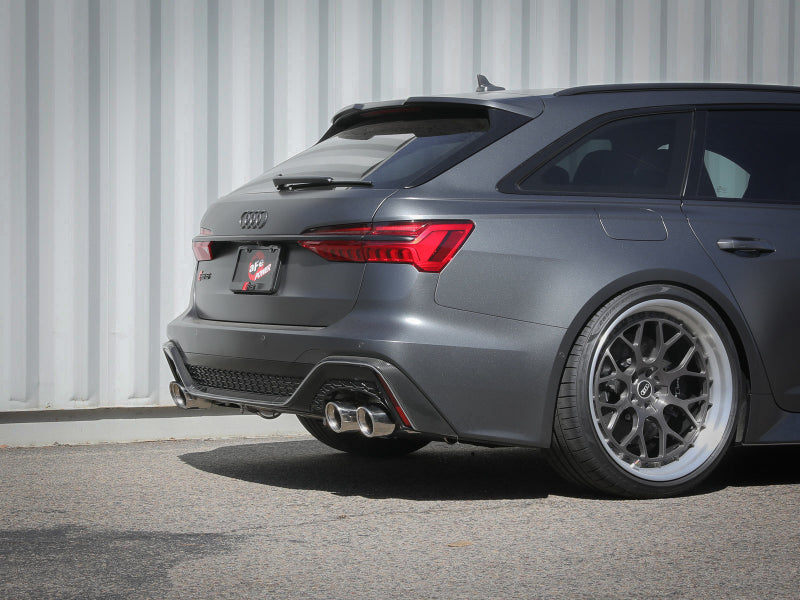 Load image into Gallery viewer, aFe 20-22 Audi RS6 Avant V8 4L(tt) MACH Force-Xp 3in to 2.5in 304 SS Cat-Back Exhaust w/Polished Tip
