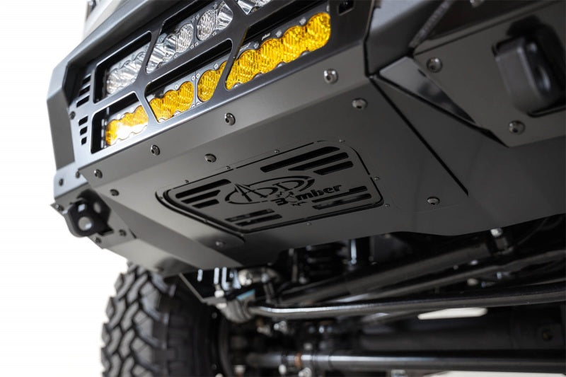 Load image into Gallery viewer, Addictive Desert Designs 17-20 Ford Super Duty Bomber Front Bumper w/ Mounts For 20in Light Bars
