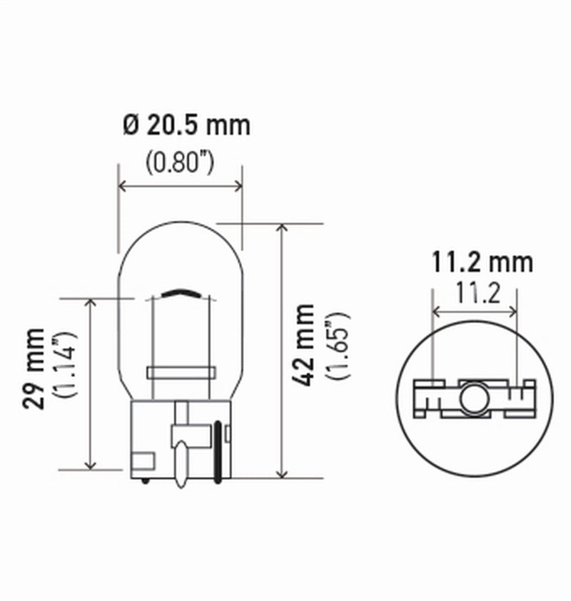 Load image into Gallery viewer, Hella Bulb 7440 12V 21W W3X16D T65 (2)
