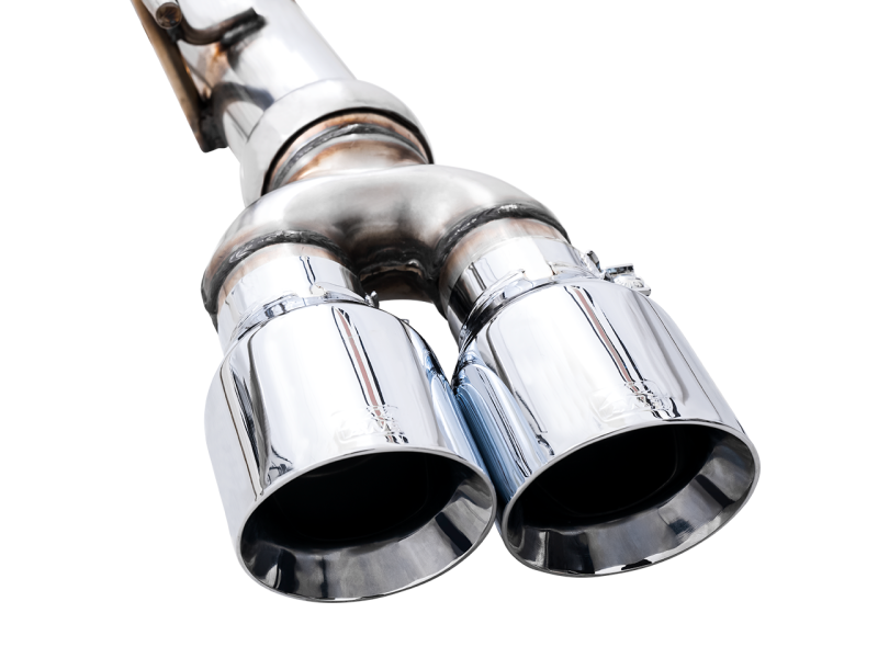 Load image into Gallery viewer, AWE Tuning 4th Gen GM 1500 5.3L 0FG Cat-Back Split Rear Exit (w/ Bumper Cutouts) - Quad Chrome Tips
