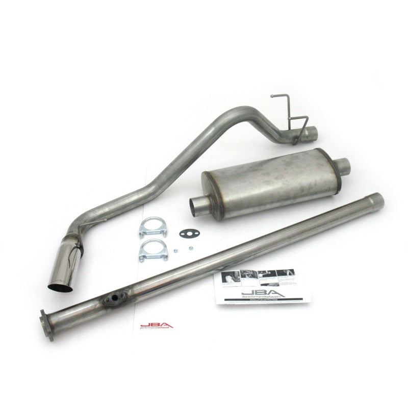 Load image into Gallery viewer, JBA 95-99 Toyota Tacoma (Xtra Cab) 2.4L/2.7L 409SS Pass Side Single Exit Cat-Back Exhaust
