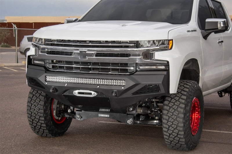 Load image into Gallery viewer, Addictive Desert Designs 2019 Chevrolet Silverado 1500 SF Front Bumper w/ Winch Mount&amp;Sensor Cutout
