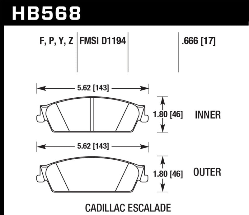 Load image into Gallery viewer, Hawk 07-14 Cadillac Escalade / EXT / ESV HPS 5.0 Rear Brake Pads
