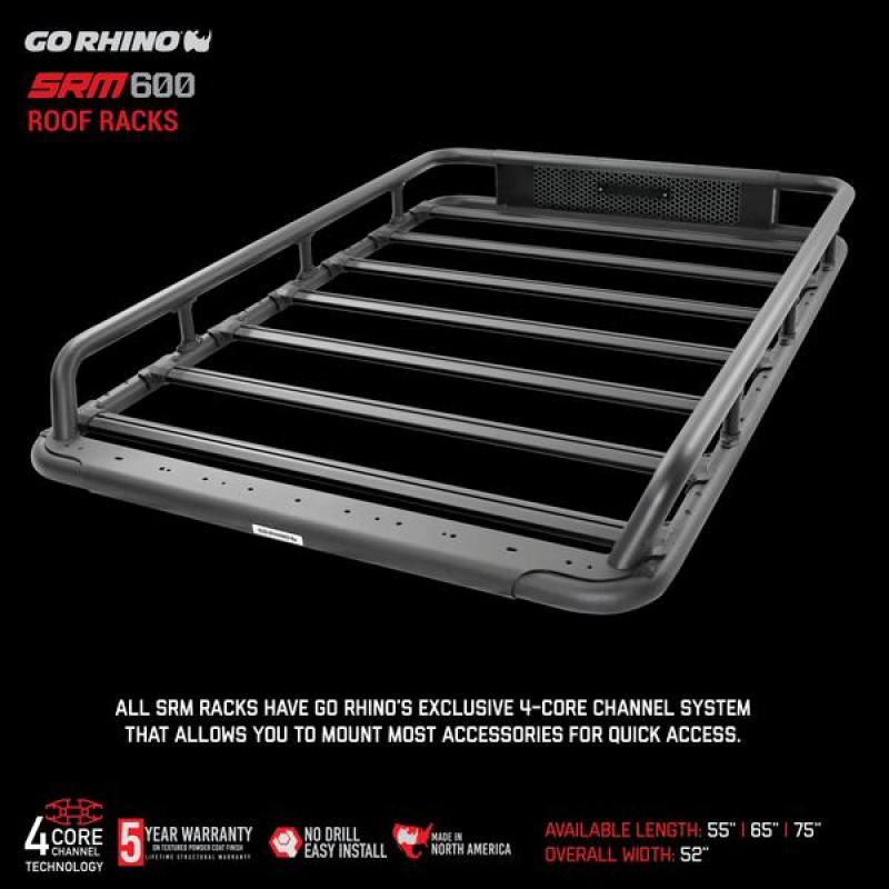 Load image into Gallery viewer, Go Rhino Universal 65in SRM 600 Basket Style Rack - Textured black
