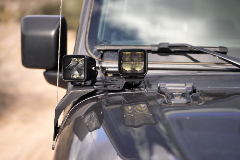 Load image into Gallery viewer, DV8 Offroad 18-22 Jeep Gladiator JT Cowl Light Bar Bracket
