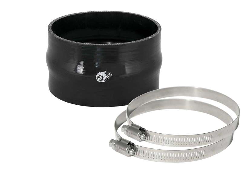 Load image into Gallery viewer, aFe Magnum FORCE Silicone Replacement Coupling Kit 5in ID x 3in Length Straight Coupler w/ Hump
