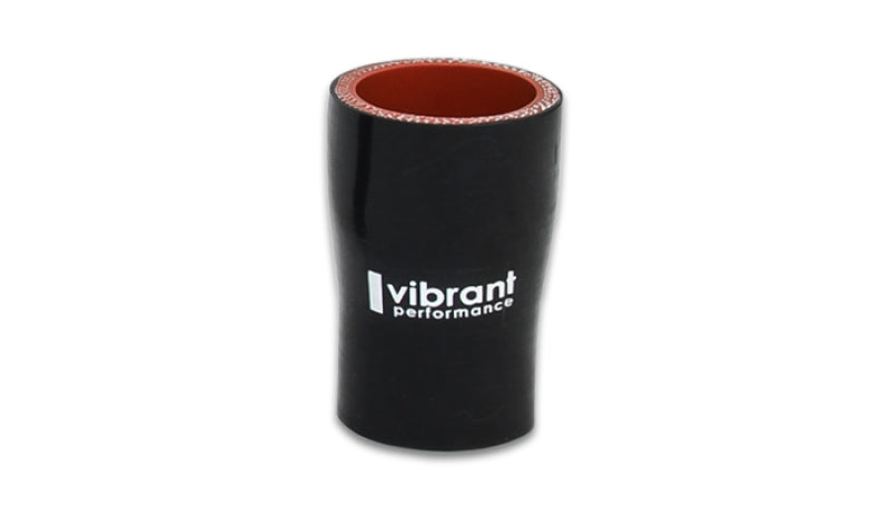 Load image into Gallery viewer, Vibrant 4 Ply Reducer Coupling 1in x 1.25in x 3in Long (BLACK)
