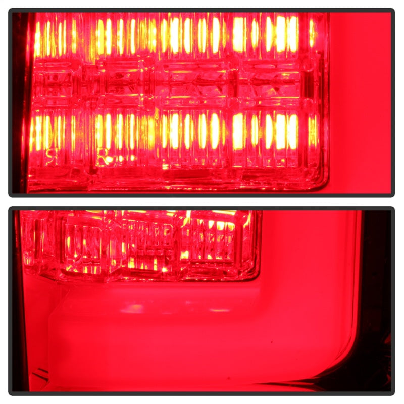 Load image into Gallery viewer, Spyder 09-14 Ford F150 V2 Light Bar LED Tail Lights - Red Clear (ALT-YD-FF15009V2-LBLED-RC)
