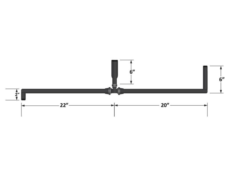 Load image into Gallery viewer, Fleece Performance Universal Pre-Formed 5/8in ID Hose w/ 90 Deg. Ends/1in ID T-Fitting

