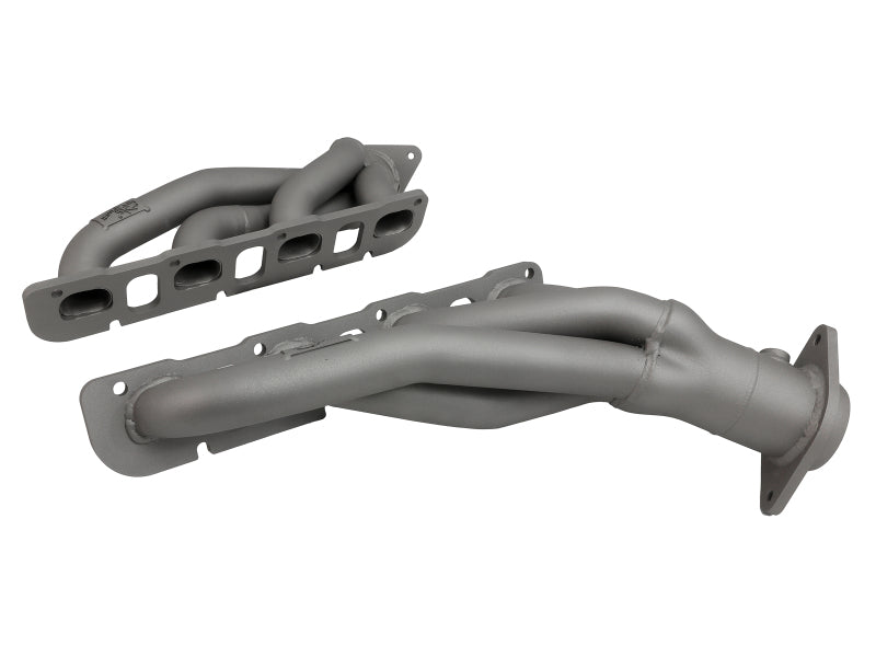 Load image into Gallery viewer, aFe Twisted Steel 304SS Short Header 15-22  Dodge Challenger SC V8-6.2L / 6.4L HEMI Titanium Coating
