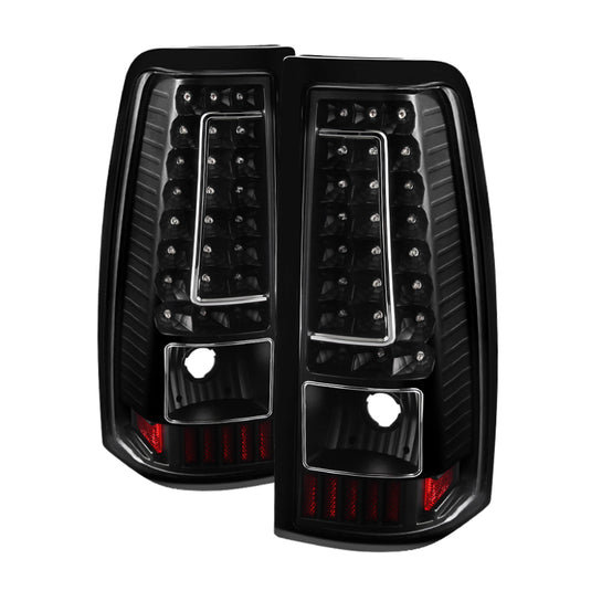 xTune Chevy Silverado 1500/2500/3500 99-02 Version 2 LED Tail Lights Black ALT-ON-CS99-G2-LED-BK