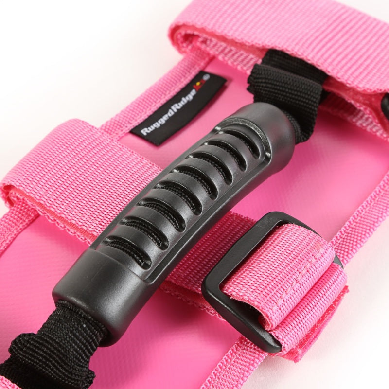 Load image into Gallery viewer, Rugged Ridge Ultimate Grab Handles Pink 55-20 CJ/Jeep Wrangler /JT
