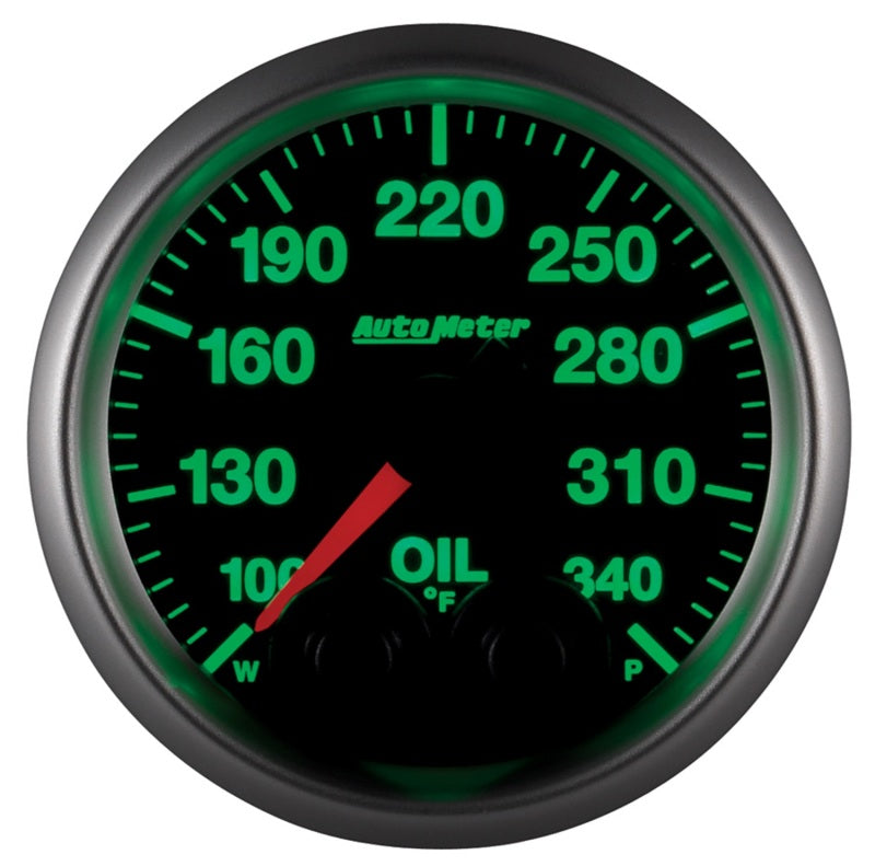 Load image into Gallery viewer, Autometer Elite 52mm 100-340 Deg F Oil Temp Peak &amp; Warn w/ Electronic Control Gauge
