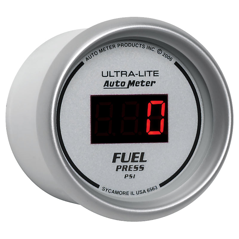 Load image into Gallery viewer, Autometer Ultra-Lite 52MM 5-100 PSI Digital Fuel Pressure Gauge
